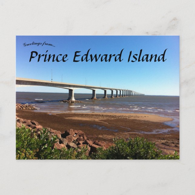 Cartão Postal Ponte da Confederação Príncipe Edward Ilha Canadá (Frente)