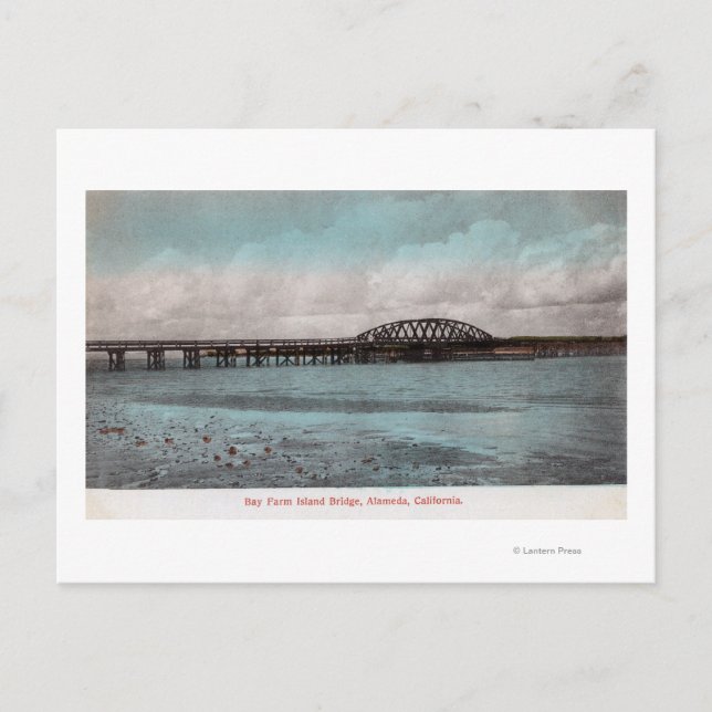 Cartão Postal Ponte da Fazenda da BaíaAlameda, CA (Frente)