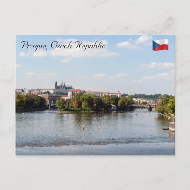 Cartão Postal Ponte da Legião e Castelo de Praga - Praga (Frente)