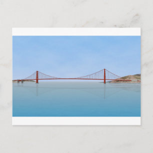 Cartão Postal Ponte da porta do ouro: Modelo 3D: