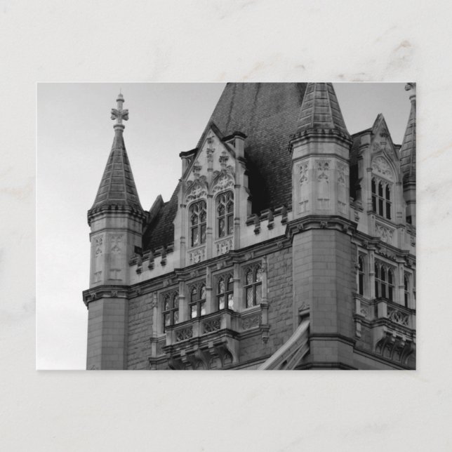 Cartão Postal Ponte da Torre de Londres Close-up (Frente)