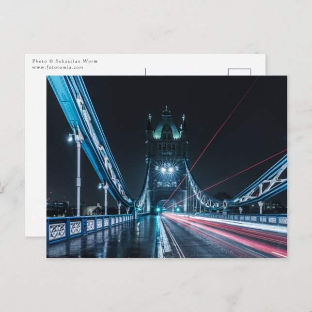 Cartão Postal Ponte da Torre Londres (Frente/Verso)