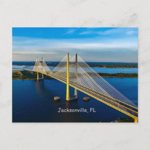 Cartão Postal Ponte Dames Point, Jacksonville Postcard