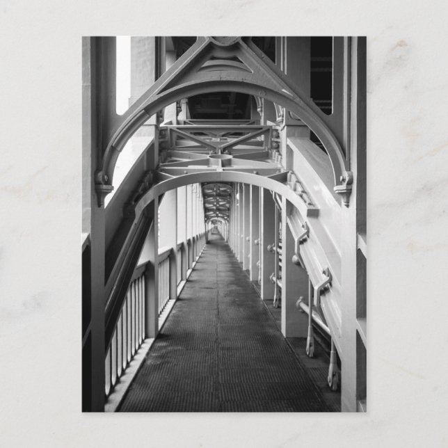 Cartão Postal Ponte de Alto Nível Stephensons, Newcastle On Tyne (Frente)