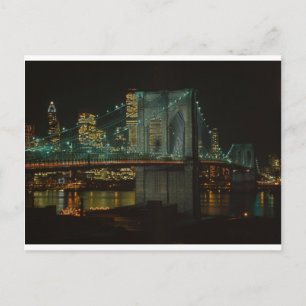 Cartão Postal Ponte de Brooklyn 1982