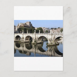 Cartão Postal Ponte de Castel rua Angelo, Roma, Itália