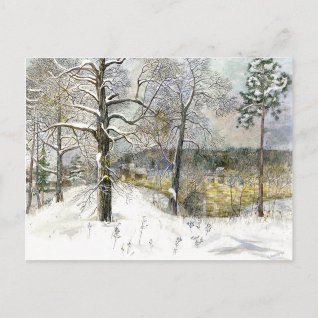 Cartão Postal ponte de inverno (Frente)