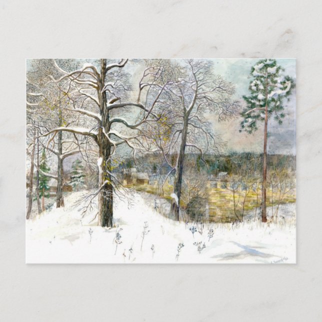 Cartão Postal ponte de inverno (Frente)