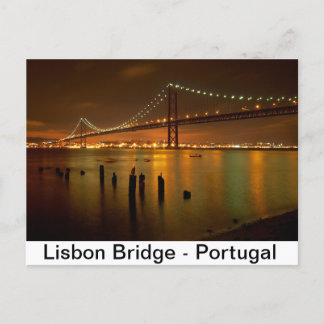 Cartão Postal Ponte de Lisboa - Portugal
