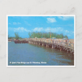 Cartão Postal Ponte de passagem do John, na Flórida