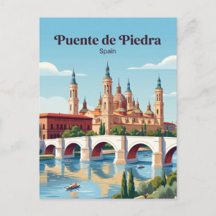 Cartão Postal Ponte de Pedra Espanha