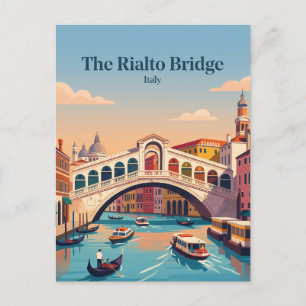 Cartão Postal Ponte de Rialto Itália