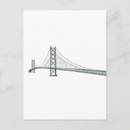 Cartão Postal Ponte de Suspensão de Akashi Kaikyo: também conhec