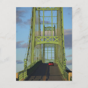 Cartão Postal Ponte de suspensão para Little Deer Isle