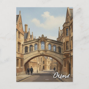 Cartão Postal Ponte de Suspiros da Universidade de Oxford Viagem