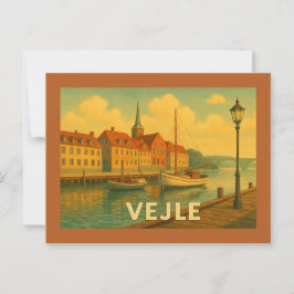 Cartão Postal Ponte de Vejle Dinamarca