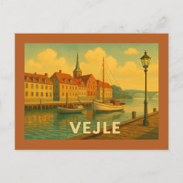 Cartão Postal Ponte de Vejle Dinamarca