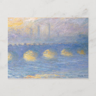 Cartão Postal Ponte de Waterloo, tempo coberto 1904