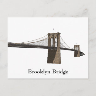 Cartão Postal: Ponte do Brooklyn: Nova Iorque