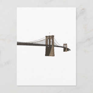 Cartão Postal Ponte do Brooklyn: Nova Iorque: Modelo 3D: