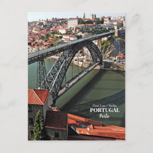 Cartão Postal Ponte do Porto sobre o rio Douro, Portugal