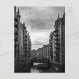 Cartão Postal Ponte do rio Black and White Storehouse