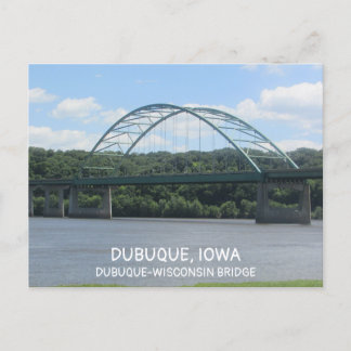 Cartão Postal Ponte Dubuque-Wisconsin em Iowa
