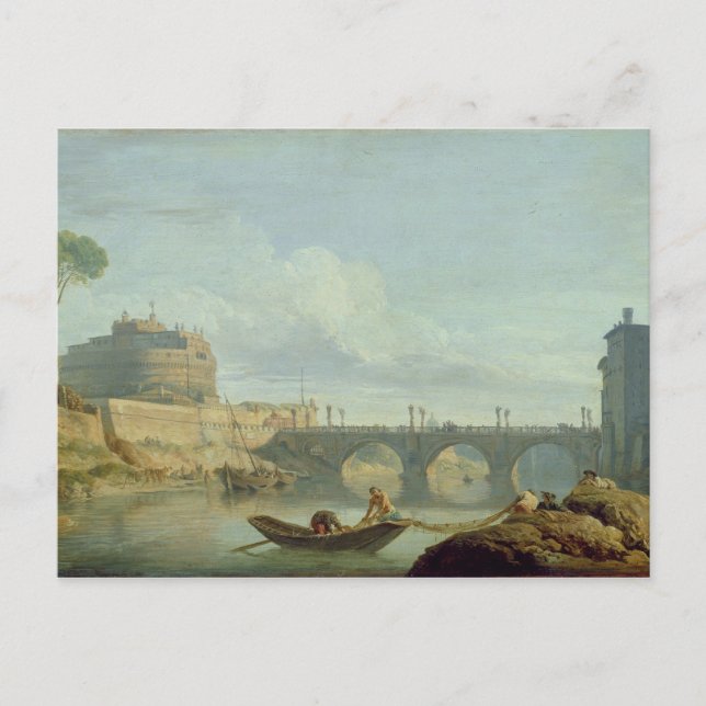 Cartão Postal Ponte e Castelo Sant'Angelo, 1745 (Frente)