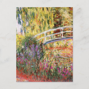 Cartão Postal Ponte e Flores de Monet