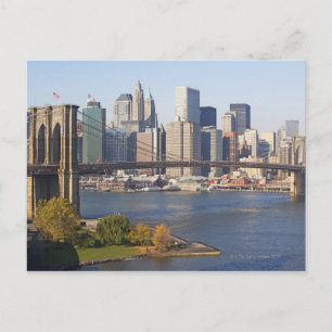 Cartão Postal Ponte e paisagem urbana