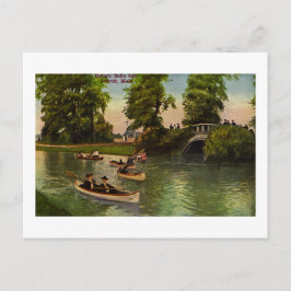 Cartão Postal Ponte em Belle Isle, Detroit, Michigan Vintage