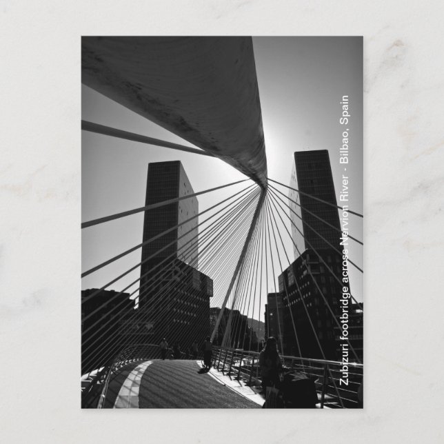 Cartão Postal Ponte em Bilbao (Frente)