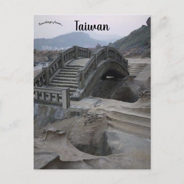 Cartão Postal Ponte em Taiwan (Frente)
