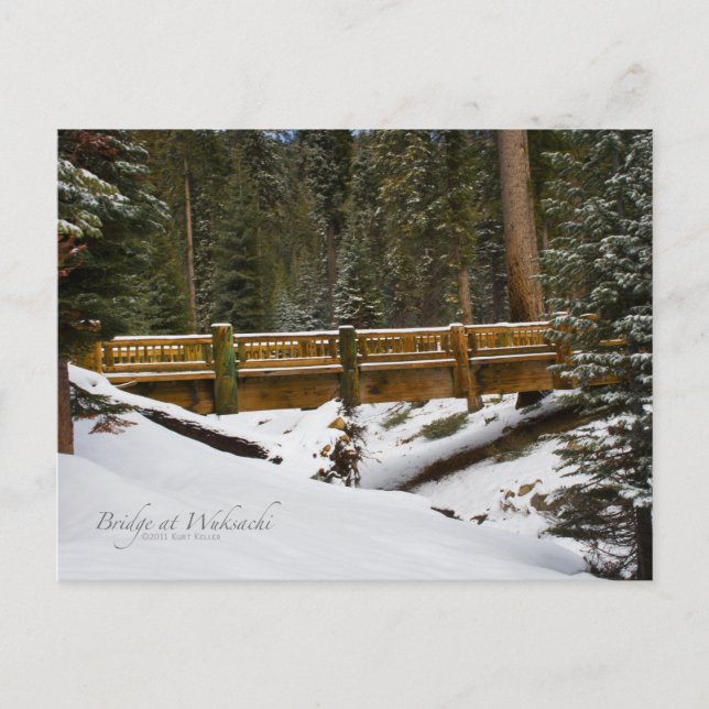 Cartão Postal Ponte em Wuksachi (Frente)