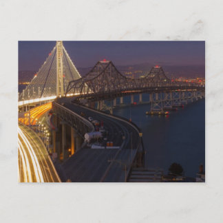 Cartão Postal Ponte entre duas pontes de São Francisco e Oakland