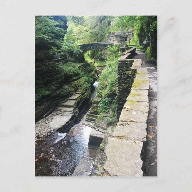 Cartão Postal ponte estadual de robert h. treman (Frente)