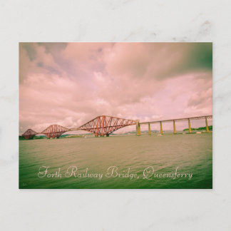 Cartão Postal Ponte ferroviária da Forte, perto de Edimburgo, ca