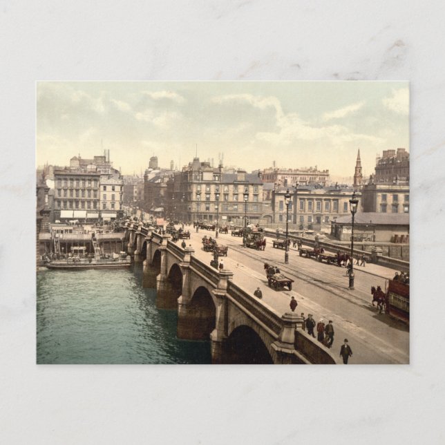 Cartão Postal Ponte Glasgow, Glasgow, Escócia (Frente)