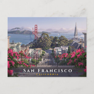 Cartão Postal Ponte Golden Gate de São Francisco Califórnia Viag