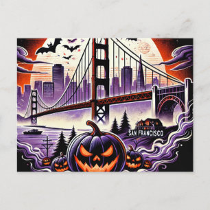 Cartão Postal Ponte Golden Gate de SF & Noites Nebulosas