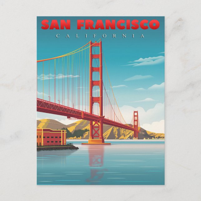 Cartão Postal Ponte Golden Gate - Marco de São Francisco (Frente)