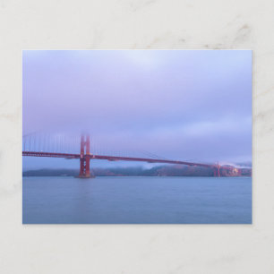 Cartão Postal Ponte Golden Gate na Névoa ao Amanhecer