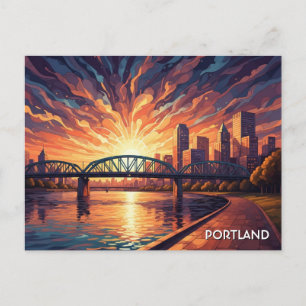 Cartão Postal Ponte Hawthorne Portland Oregon