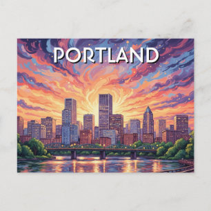 Cartão Postal Ponte Hawthorne Portland Oregon
