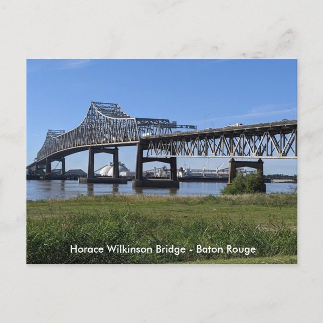 Cartão Postal Ponte Horace Wilkinson - Baton Rouge (Frente)
