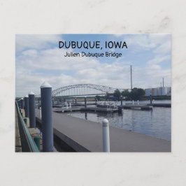 Cartão Postal Ponte Julien Dubuque em Iowa Cartão-postal