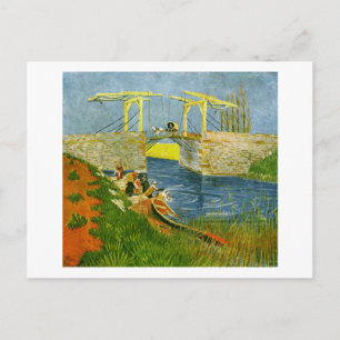 Cartão Postal Ponte Langlois em Arles Van Gogh Fine Art