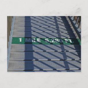 Cartão Postal Ponte Mile High Steel na Montanha do Avô, NC