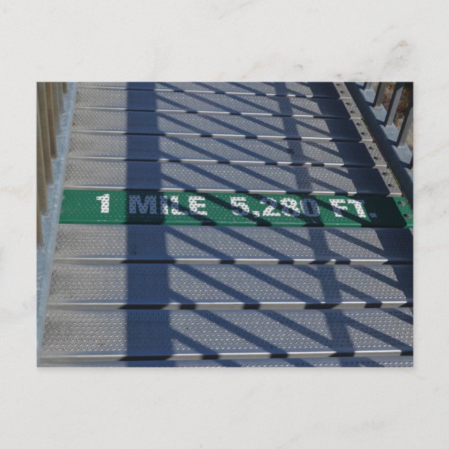 Cartão Postal Ponte Mile High Steel na Montanha do Avô, NC (Frente)