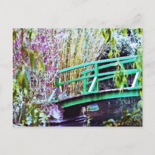 Cartão Postal Ponte Monet com Flores